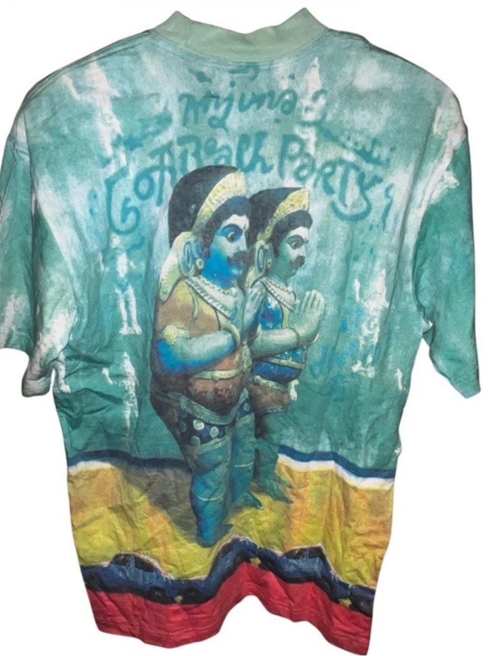 Vintage 1990’s Replay Italy Temple Guardian Indian India Tamil Nadu T-Shirt  S